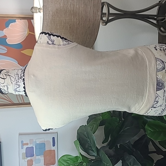 Brooks Brothers Silk & Cashmere Elegant Cream Knit Top - Picture 5 of 6